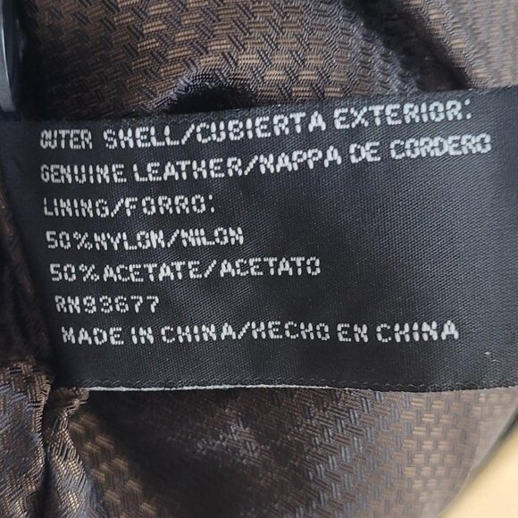 Worthington Lambskin Leather Coat – Black – Size XL - Picture 4 of 9